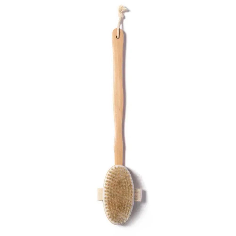 1Pc Holz Abnehmbare Lange Griff Dusche Körper Pinsel Bade Massage Zurück Körper Peeling Pinsel Bad Waschen Pinsel Bad Werkzeuge