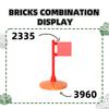204Pcs/lot 2335 Flag Fork Construction Block Moc Parts Accessories Works With featuring Brick Kids Playthings Gift Idea Box