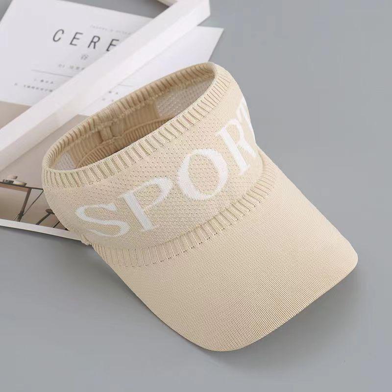 Women's Korean Style Summer Sun Visor - UV Protection Tennis Hat