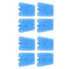 8PCS Reusable Ice Packs Leakproof PE Plastic Freezer Packs Multifunctional for Lunch Box Cooler Bag Cooling Fan