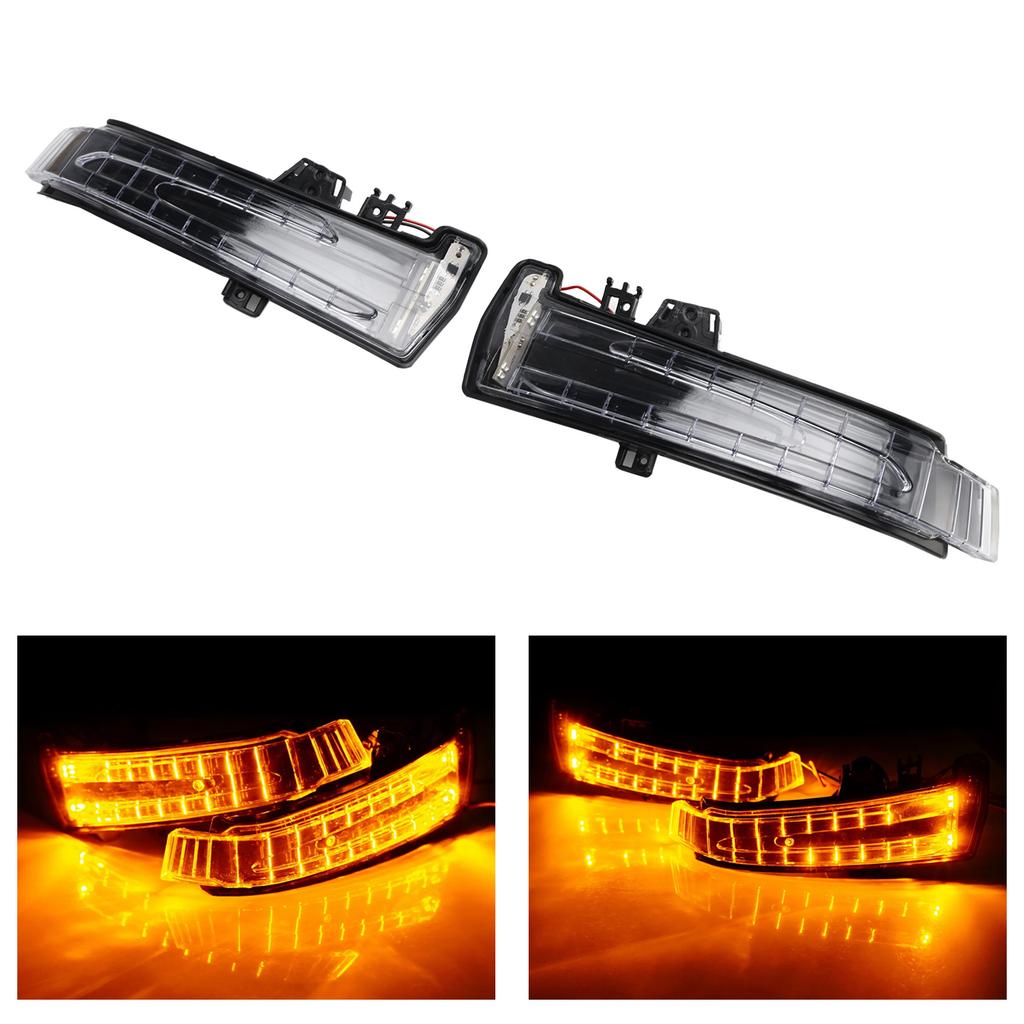 2Pcs Wing Mirror LED Signal Indicator Light For Mercedes W176 W246 W204