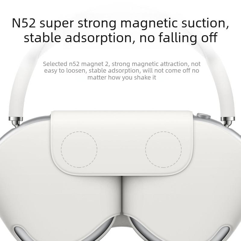 Kompatibilní s pouzdrem na sluchátka AirPods Piston, Magnetický typ s plným pokrytím, Pouzdro na sluchátka AirPods Max 2. generace pro režim spánku