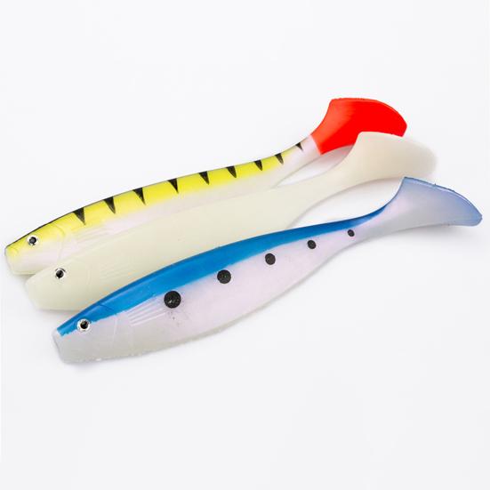 22.5CM/68G Large T-Tail Bionic Soft Lure, Realistic Fishing Bait with Paddle Tail, Artificial Swimbait for Freshwater Saltwater Trout Bass Fishing