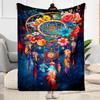 Dreamcatcher Fantasy Flowers Blanket Suitable for Offices, Travel, Living Rooms Also a Good Gift for Friends and Family Suitable for All Seasons.