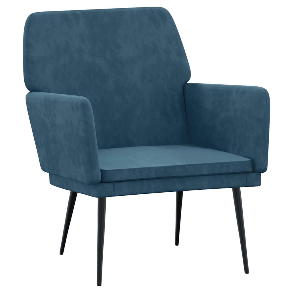 Armchair Blue 62 X 79 X 79 Cm Velvet