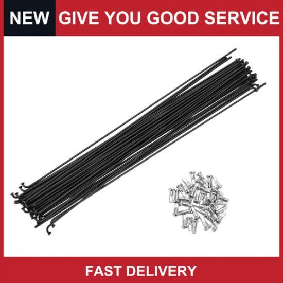 Спицы для велосипеда 14G 265MM Горные велосипедные спицы стальные Черные 36 шт.