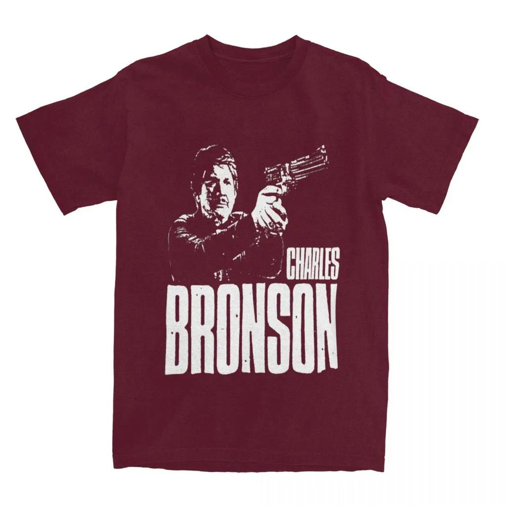 Gift Idea Charles Bronson Power Violence Merch T-Shirts for UnisexLeisure 100% Cotton Adult Tees