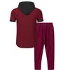 Men's Checkered Hooded Two-Piece Set - Summer Lace-up Casual Sportswear