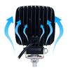 4 Inch Led Flood Light Excavator Squar Forklift Tractor Heavy Duty Blub Offroad 12V 24V 6240Lm Agricultural Vehicles