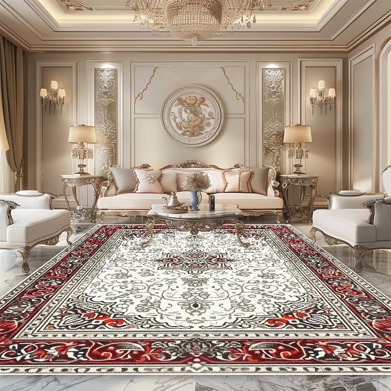 Persian Luxury Carpet Living Room High-grade Bedroom Decoration Beautiful Large Area Rug Lounge Non-slip Soft Bedside Floor Mats