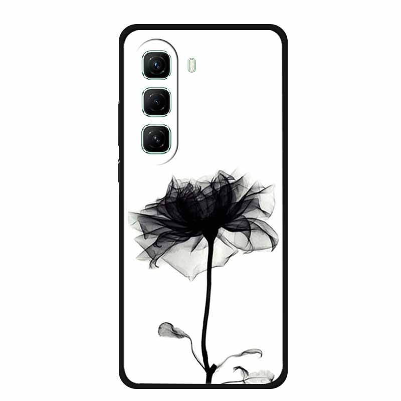 

Phone Case For Infinix Hot 50 Pro Plus Back Cover Case Black Silicone TPU Soft Funda For Infinix Hot50 Pro Plus Case Coque Shell Infinix Hot 50 4G