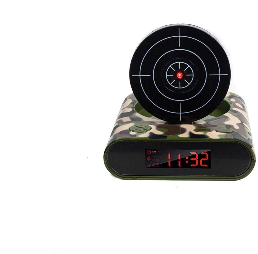 72-CB340 LED Display Alarm Clock Game Infrared Induction Target Alarm Clock 3.875x7.875x7