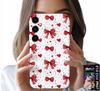 Etui Do Samsung Galaxy S23 Fe - Czerwone Wstążki Wstążka Modne Wzory