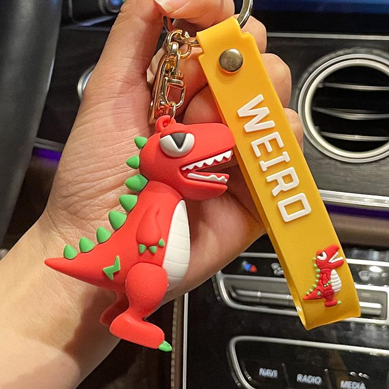 3D Epoxy Tyrannosaurus Rex Keychain Pendant - Creative Dinosaur Doll Accessory