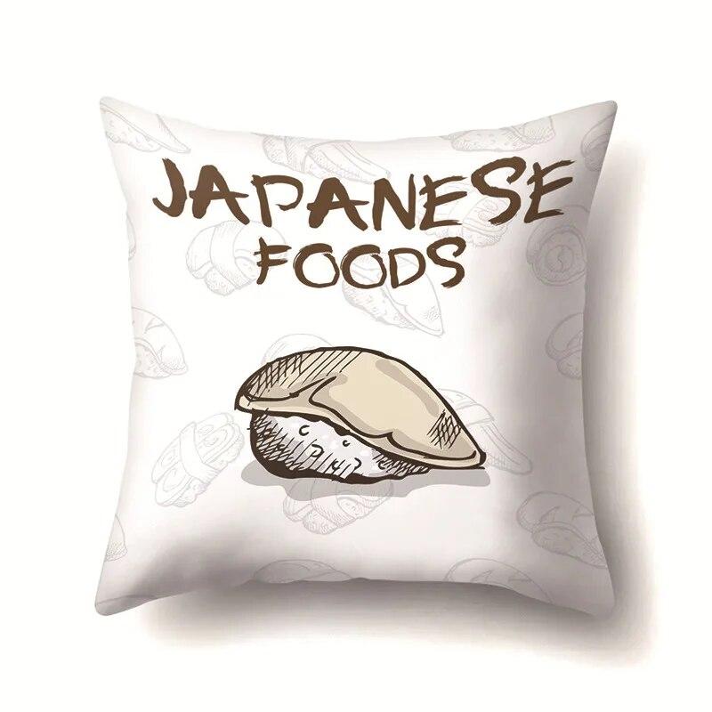 Food Pillow Cover Car Office Cushion  Sofa Bedroom Living Room