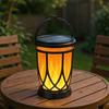 Solar Flame Lights Outdoor LED Flame Lantern Solar Lights Waterproof Auto On/Off Lighting Decorations Lamp For Yard Lawn Patio