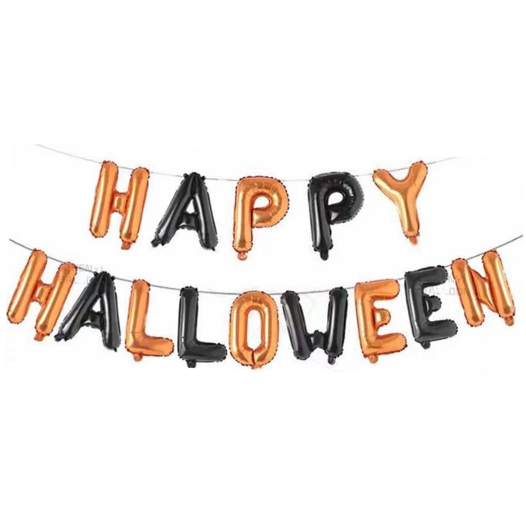 Halloween Shopping Mall School Party Arrangement Skull Pumpkin Bat Flag Latte Flower Custom Style