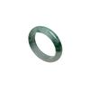 Natural A-Grade Burmese Blue Water Jade Ring with Scattered Flowers Design