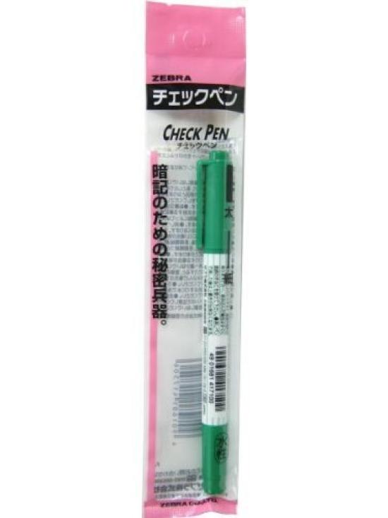 

Zebra Twin Check Pen for Green of Memorization, (Pack 10) 32-480