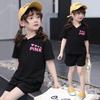 2025 New Style Summer Suits for Girls: Stylish Casual Sports Two-Piece Outfit for Middle and Large Children