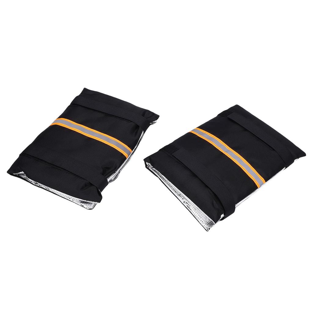 2pcs Outdoor Faucet Covers Insulated Hose Bib Covers with Reflective Strip Water Proof Freeze Faucet Insulation Socks Wrap 210D Oxford Fabric