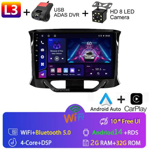 For LADA X Ray Xray 2015 - 2019 2 Din Android 12 Car Radio Multimedia Video Player Stereo Carplay Auto 4G Head Unit GPS IPS DSP
