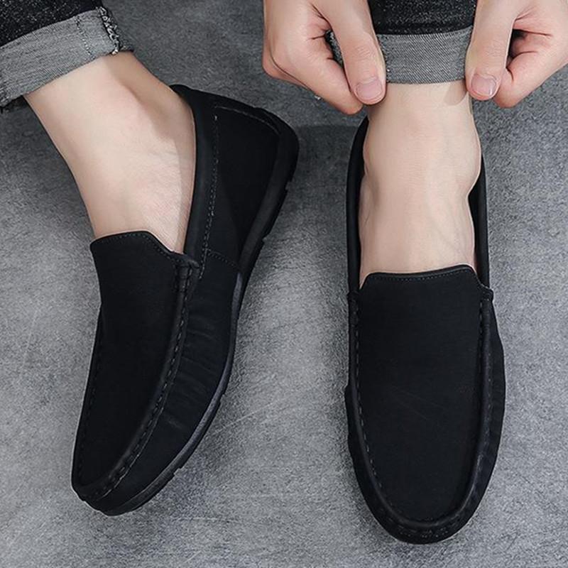 FashionFashion Men Casual Moccasins slip on Loafers Youth Boys Men Luxury Brand Moccasins outdoor breathable Shoes men moccains