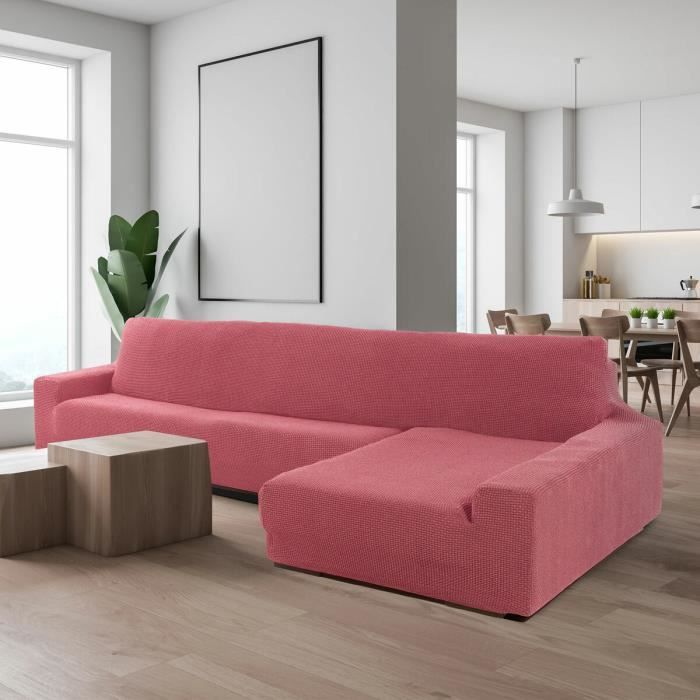Sofaskins Sofa Cover - Light Fuchsia Sofa Cover | Left Arm Sofa Covers Long 210 - 340 Cm