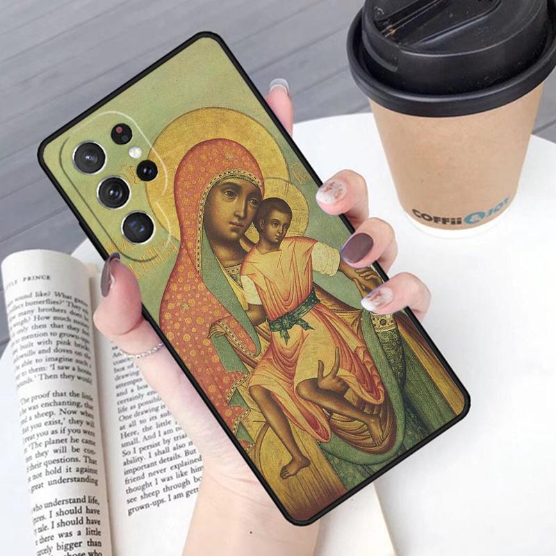Immaculate Conception Virgin Mary Jesus phone case Cover For Samsung Galaxy S24 S25 Ultra S21 S22 S10E 10 Plus Note 20 FE S23