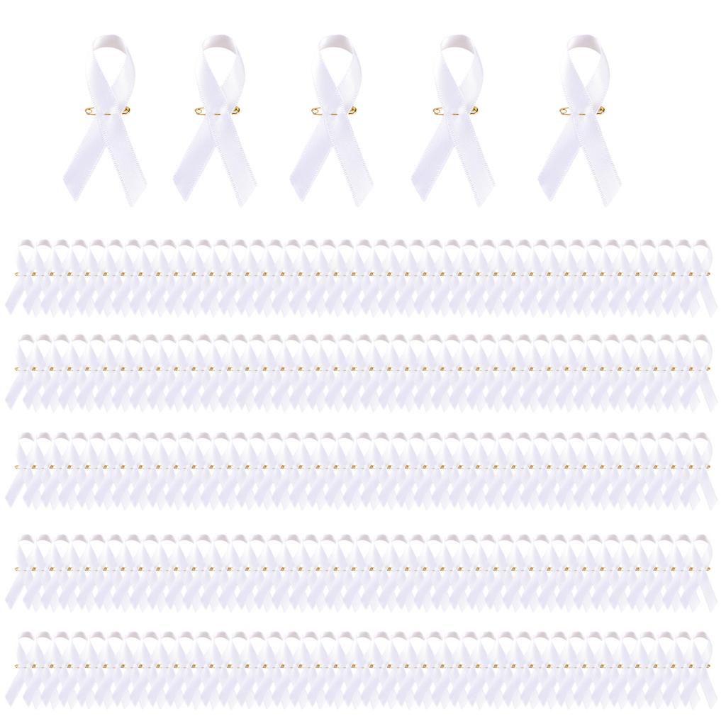 200PCS Colorful Ribbon Lapel Pins Solidarity Ribbon Pins Ribbon Texture Suitable for Volunteer and Nonprofit Events