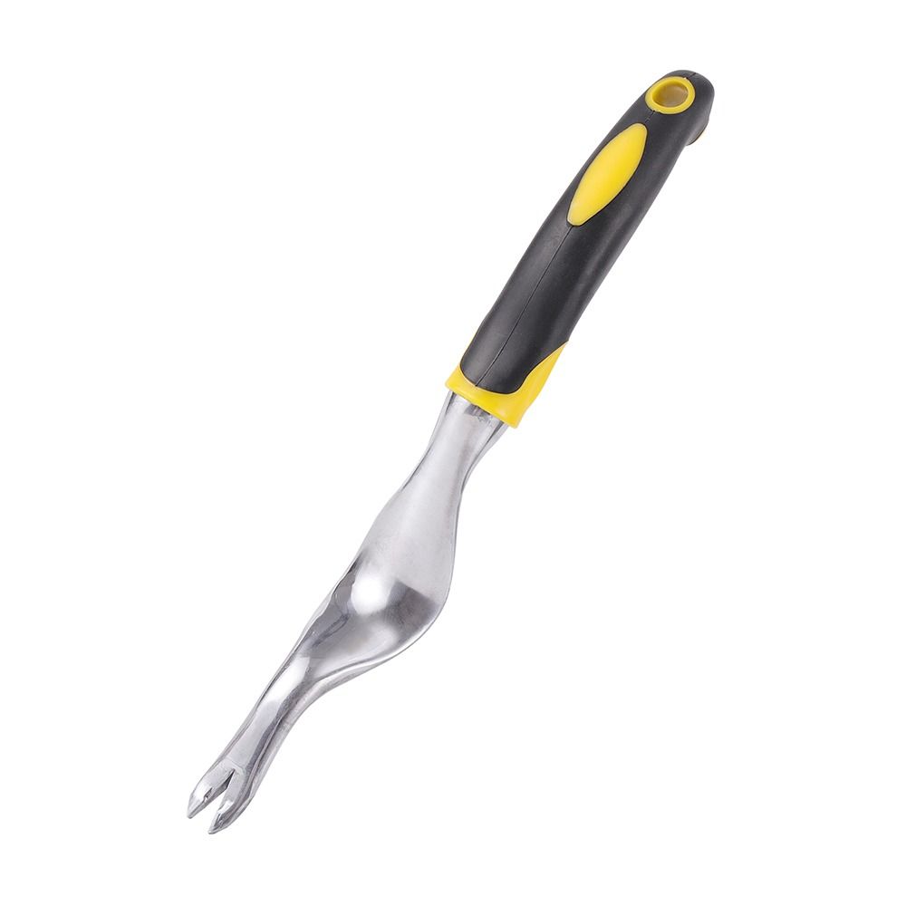 Two-Pronged Fork Root Extractor Sturdy Weeder Puller Tool Portable Hand Weeder Tool Lawn