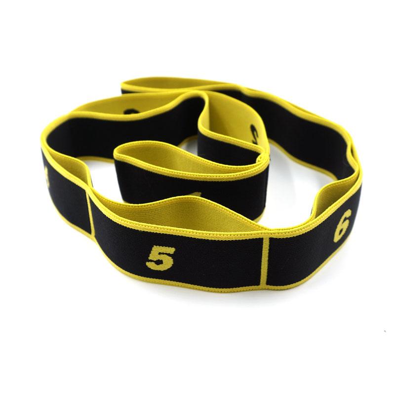 High Quality Customized Yoga Mat Strap Ballet Elastic Jacquard Logo Stretching Resistance Band Spandex/Nylon 40mm Convenient