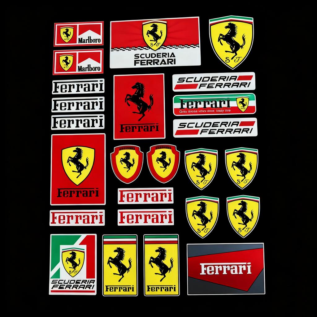 Car Motorcycle Bicycle Decorative Stickers For Ferrari F430 Stradale Roma 488 Spider SF90 Portofino F8 Superfast Accessories HS9