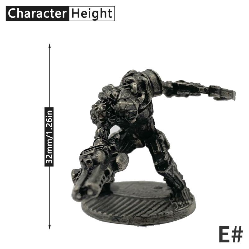 1 buc Bronz Alb Soldați Demon Soldat Șogunat Samurai Model Figurină Ornament Joc de Masă