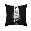 New Nordic Halloween Throw Pillow Cover Black Letter Print Sofa Cushion Cover Cushion Cover Home