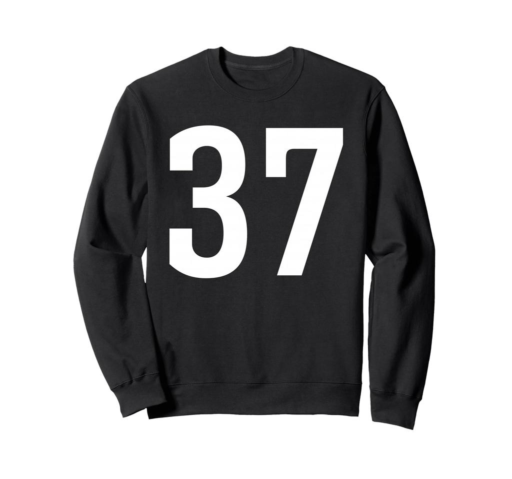 Number Thirty Seven #37 Sports Team Uniform Sweatshirt