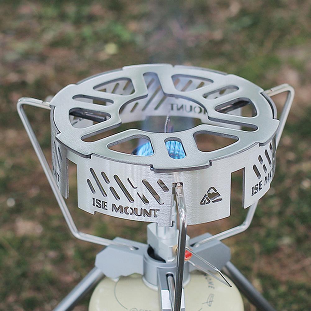 Windproof Screen Stainless Steel Cassette Stove Windproof Ring High-temperature Resistant Camping Picnic Cooking Supplies