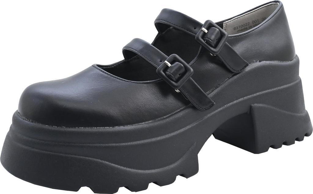 Scarpe con suola alta e doppio cinturino