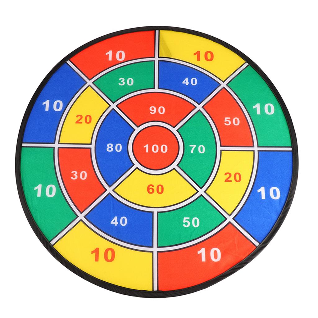 Dart Board Toy Large Size Rich Color Exercise Coordination Skills Kids Dartboard Game Set with 8