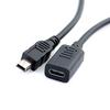 Mini-USB-Stecker auf Typ-C-Buchse Lade-Daten-Adapterkabel