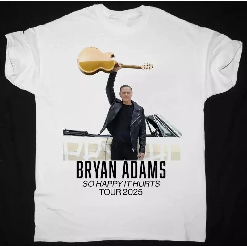 Neues Bryan Adams Konzert Tour 2025 Weißes T-Shirt in allen Größen