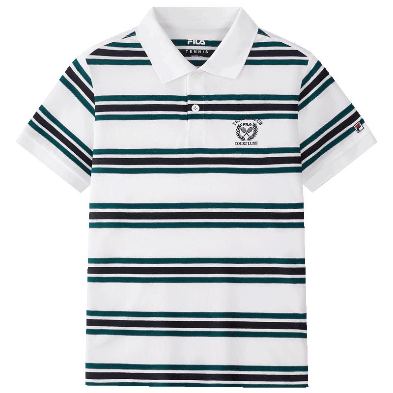 FILA Boys' Knitted Short Sleeve Polo Shirt