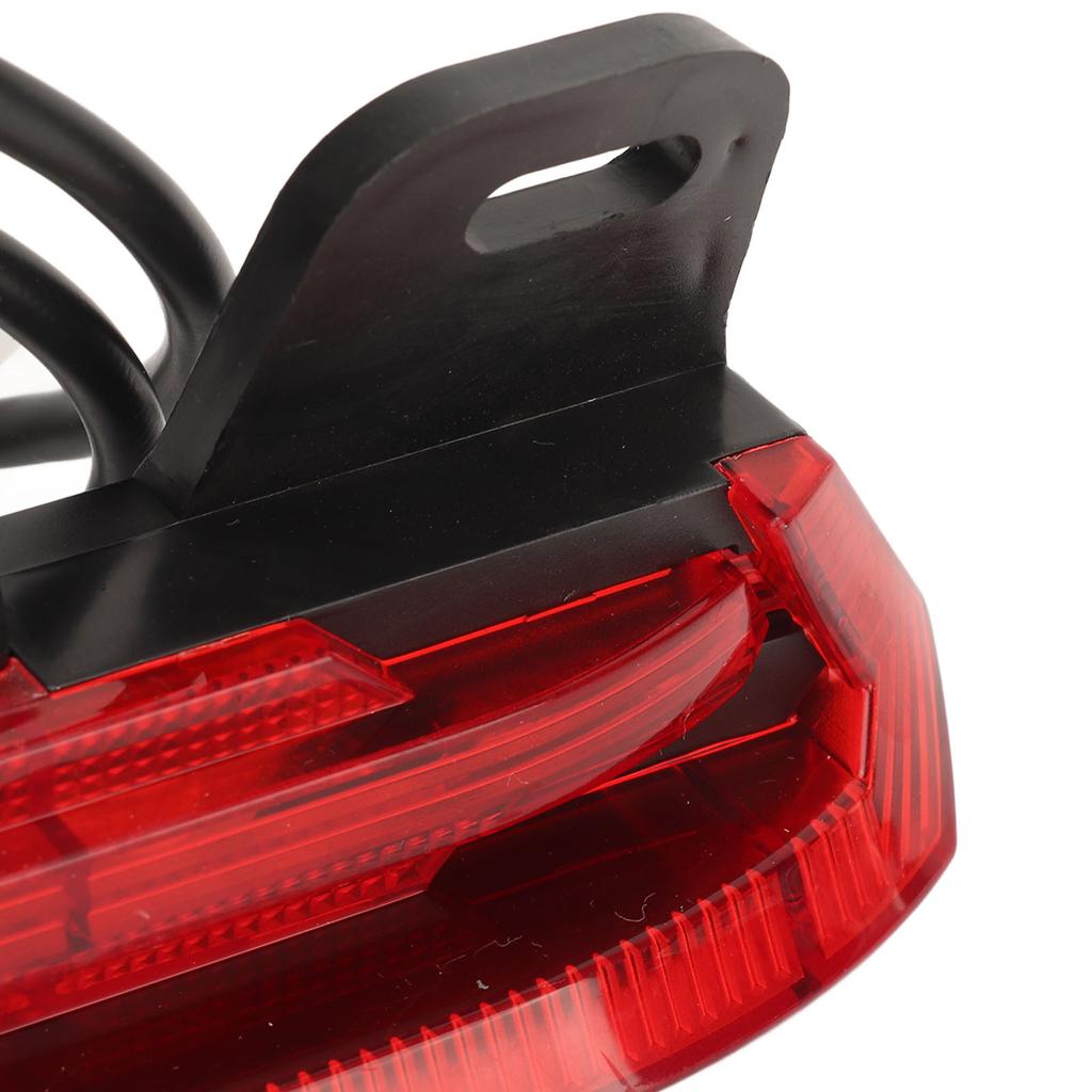 Bicycle Tail Light 36?60V LED Waterproof Multi Function Bike Rear Warning Light for Motorcycles Electric Scooters Accessory