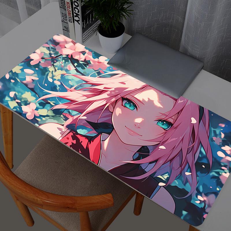 Mouse Pads Large Naruto Sakura Haruno Gamer XXL Keyboard Desk Mouse Mat Carpet Rubber Tapis Souris Gaming Notbook Mousepad