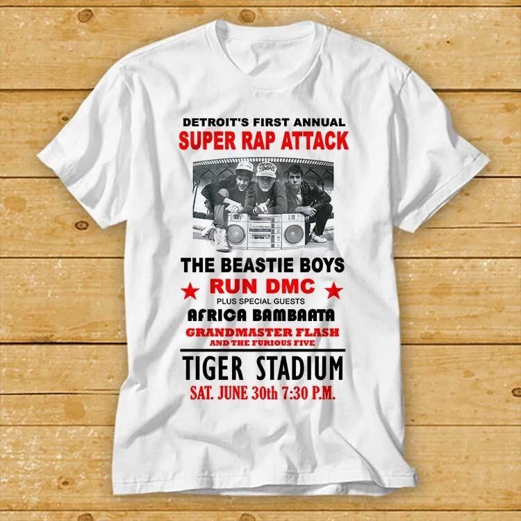 Detroit Super Rap Attack Gift Tee Beastie Run Tiger T Shirt Best Seller 2715 S