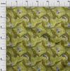 oneOone Cotton Flex Light Green Fabric Tropical Sewing Material Print Fabric By The Yard 40 Inch