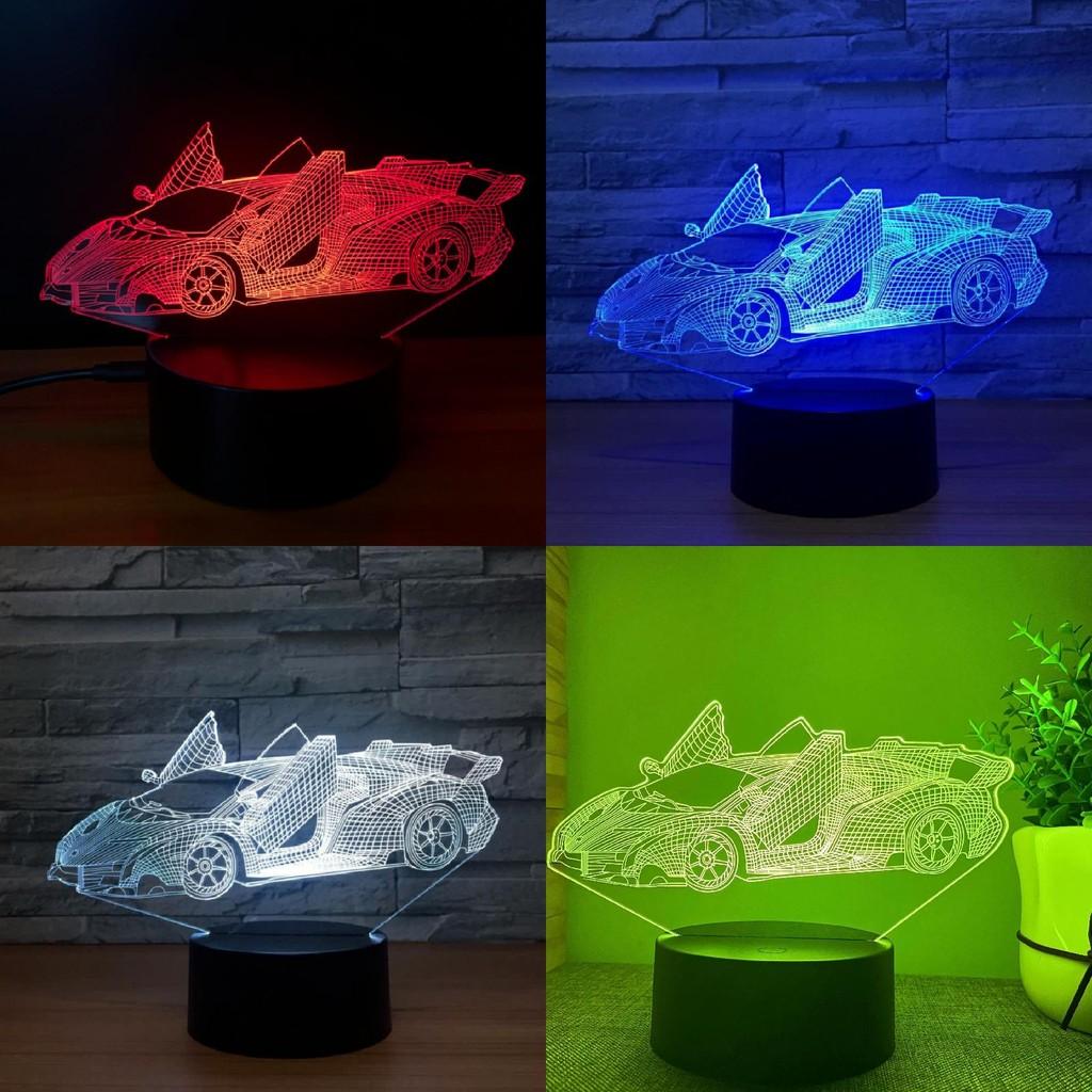 Transformers Optimus Prime 3d Night Light 7 Colors Led Lamp Table
