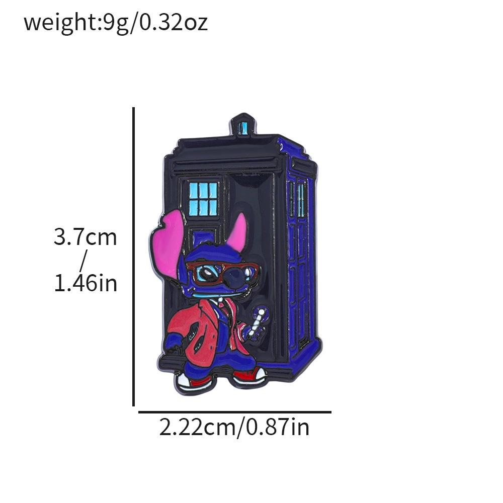 Creative Stitch Metal Badge Star Baby Stitch Alloy Brooch Pin Decoration