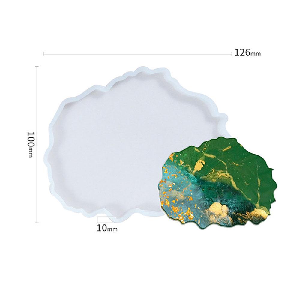 Silicone World DIY Coaster Resin Epoxy Mold Tea Coaster lrregular shape Resin Molds Silicone Wine Glass Coasters Epoxy Mould