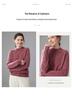 Women's Thickened Cashmere High-Neck Pullover Sweater: Versatile, Warm Long-Sleeve Knitwear